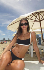 Bikini Tina Negro y Crudo