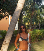 Bikini Euge Gris Grafito y Crudo