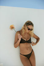 Bikini Zoe Marrón Metalizado
